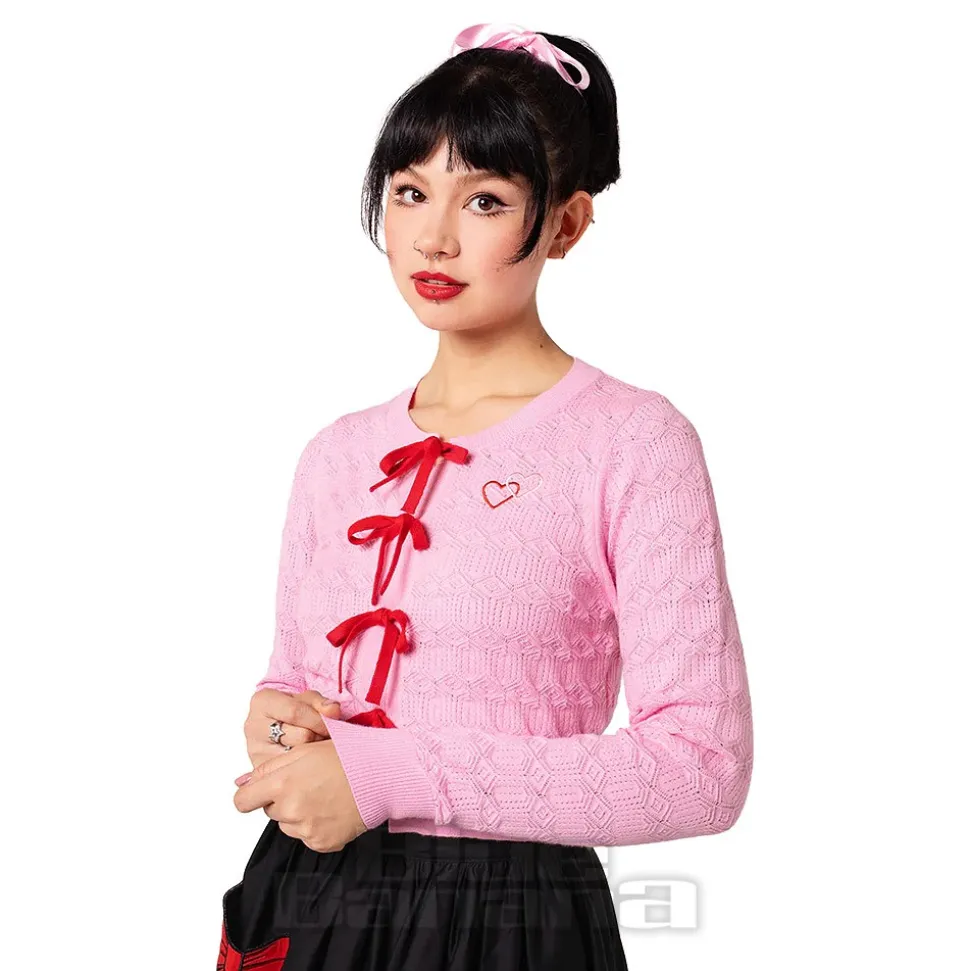 Hell Bunny Lucie Cardigan (Pink)