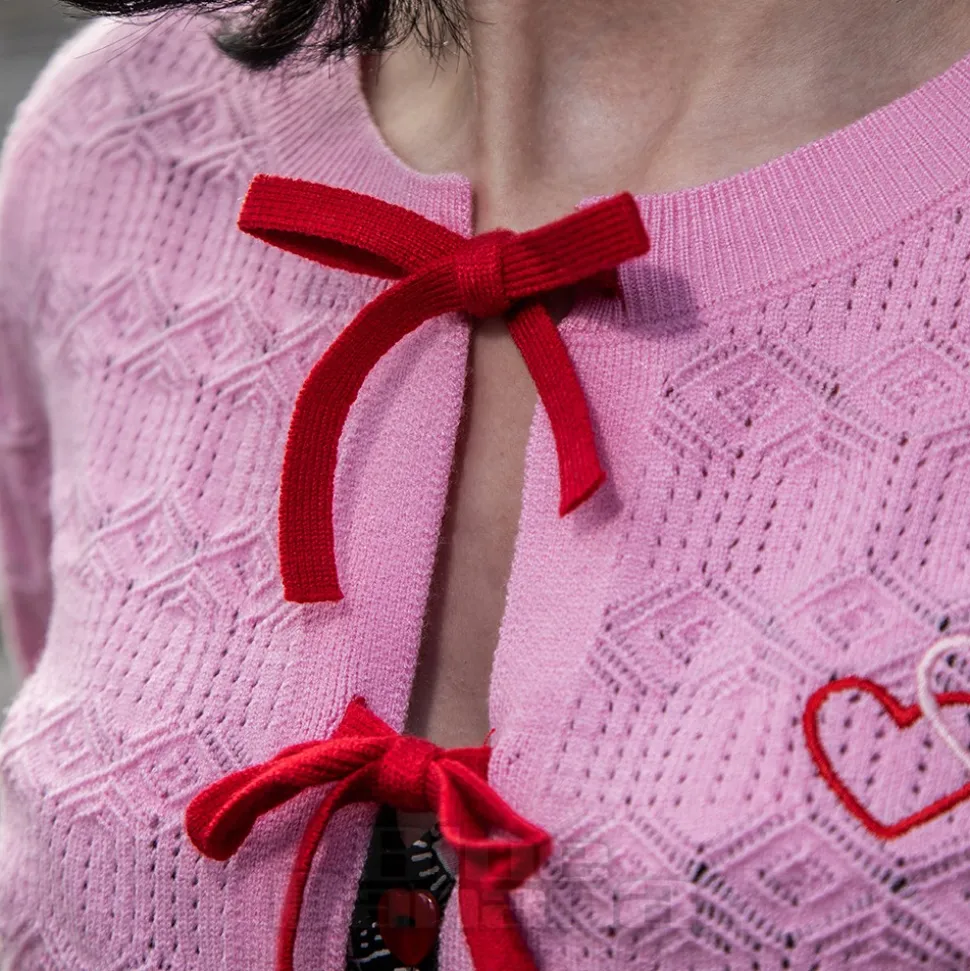 Hell Bunny Lucie Cardigan (Pink)