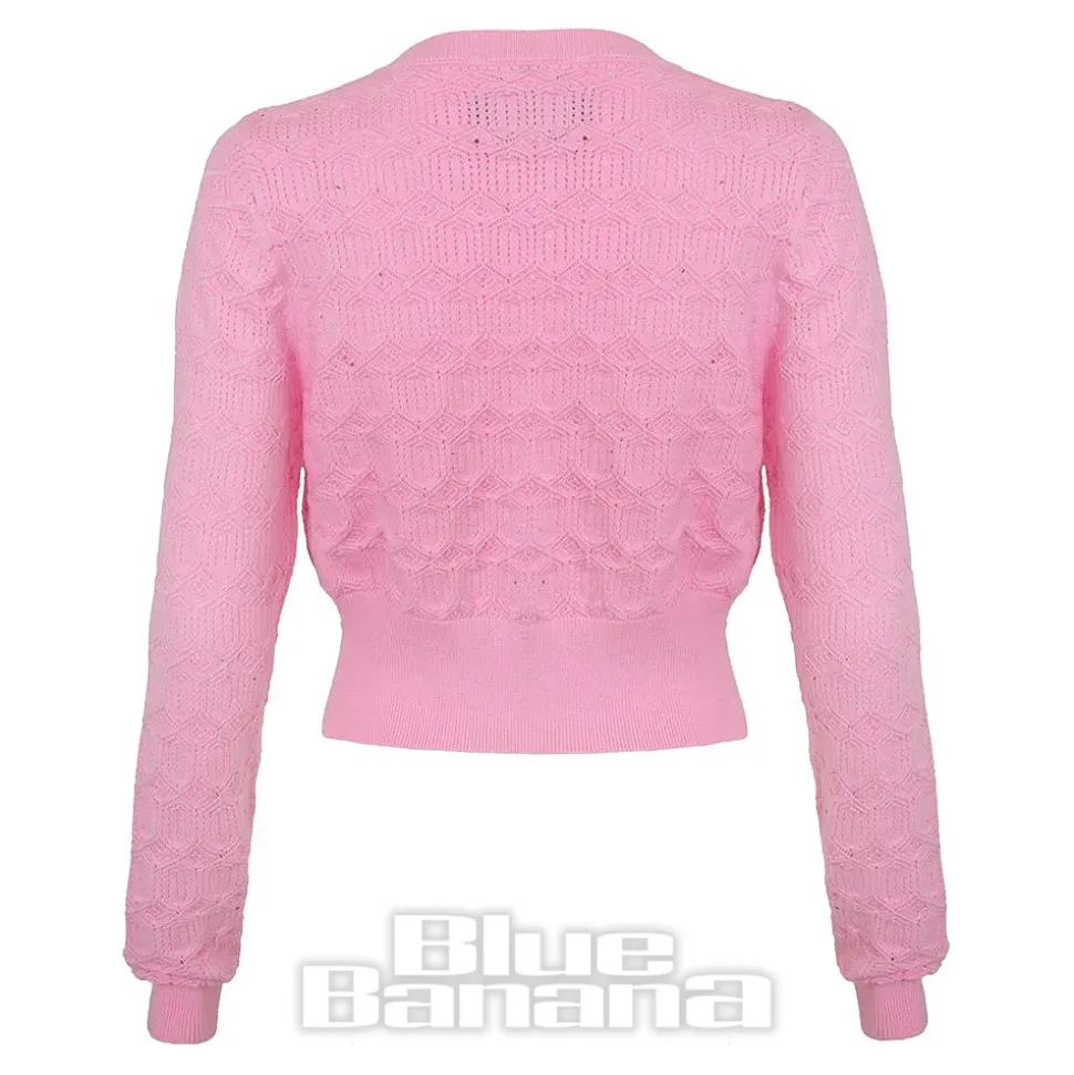 Hell Bunny Lucie Cardigan (Pink)
