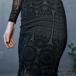 Hell Bunny Mea Culpa Midi Dress (Black)
