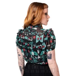 Hell Bunny Medea Blouse (Black)
