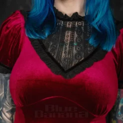 Hell Bunny Mourning Dress (Burgundy)