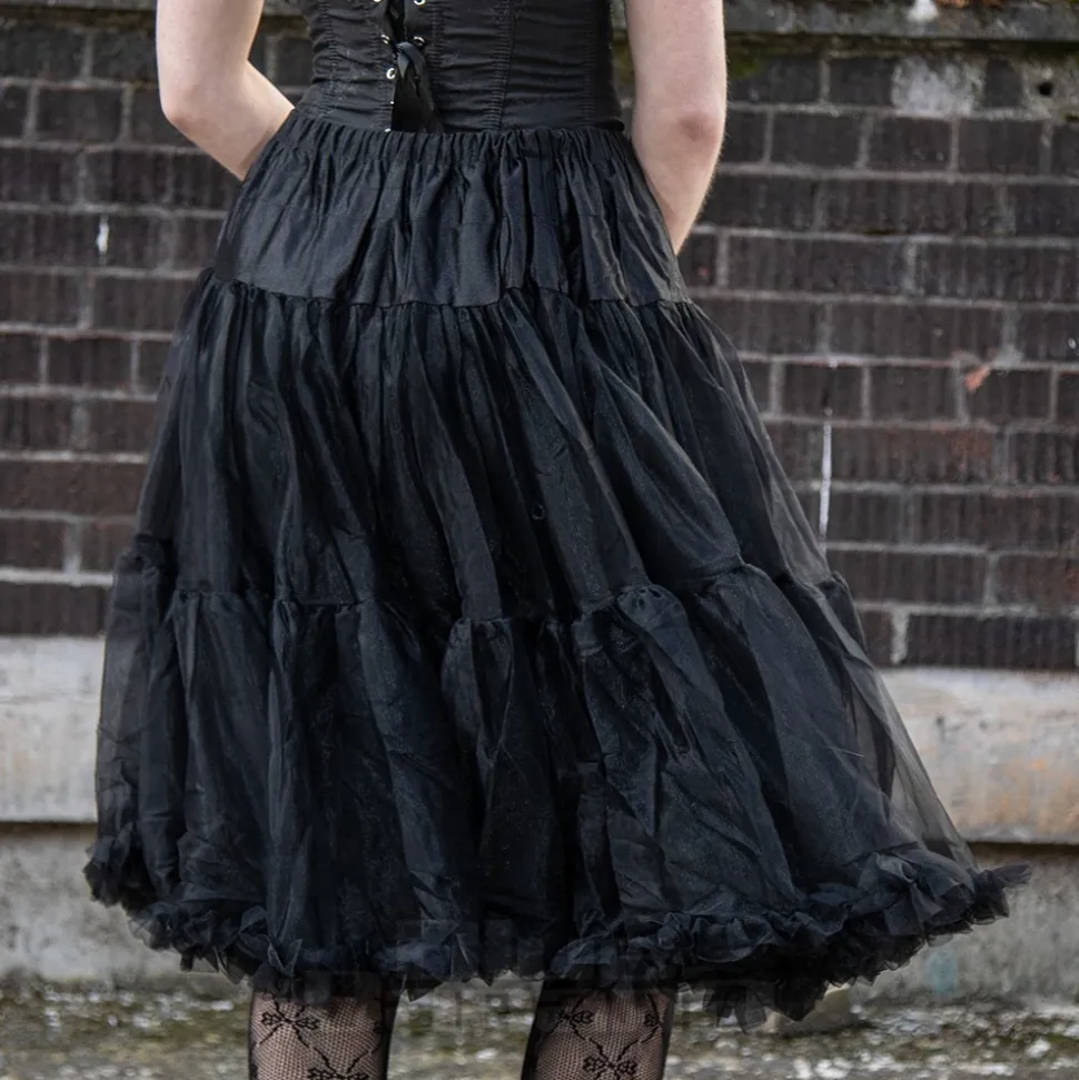 Hell Bunny Penelope Petticoat (Black)