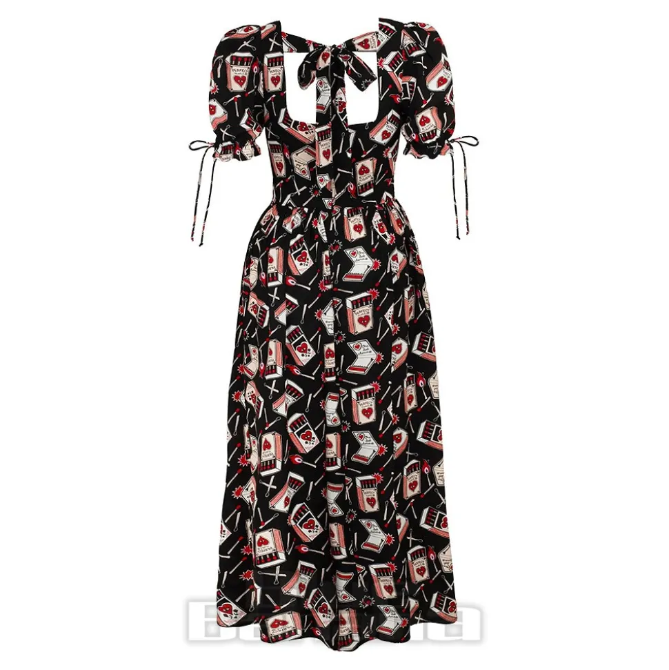 Hell Bunny Perfect Match Maxi Dress (Black)