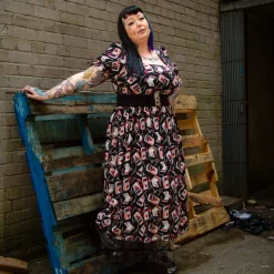 Hell Bunny Perfect Match Maxi Dress (Black)
