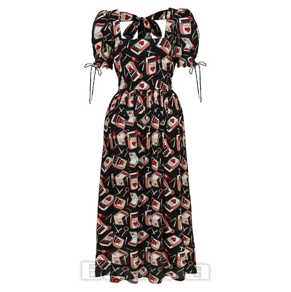 Hell Bunny Perfect Match Maxi Dress (Black)