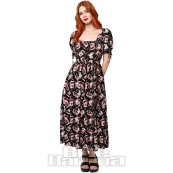 Hell Bunny Perfect Match Maxi Dress (Black)
