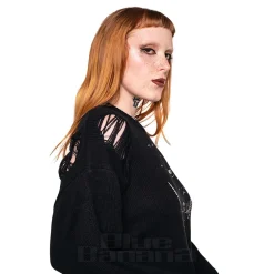 Hell Bunny Russula Jumper (Black)