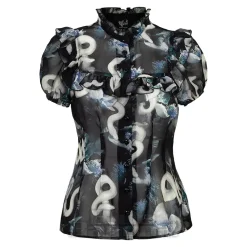 Hell Bunny Serpent Blouse (Multicolour)