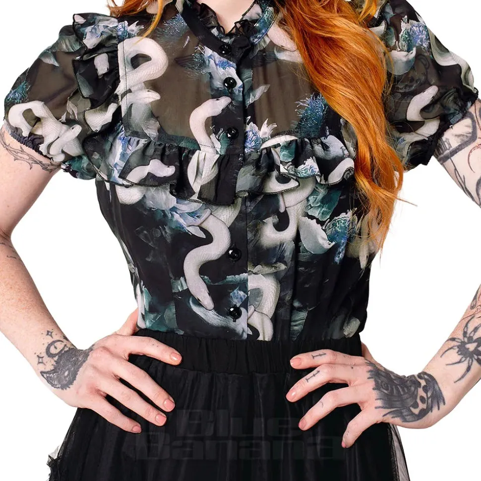 Hell Bunny Serpent Blouse (Multicolour)