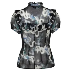 Hell Bunny Serpent Blouse (Multicolour)