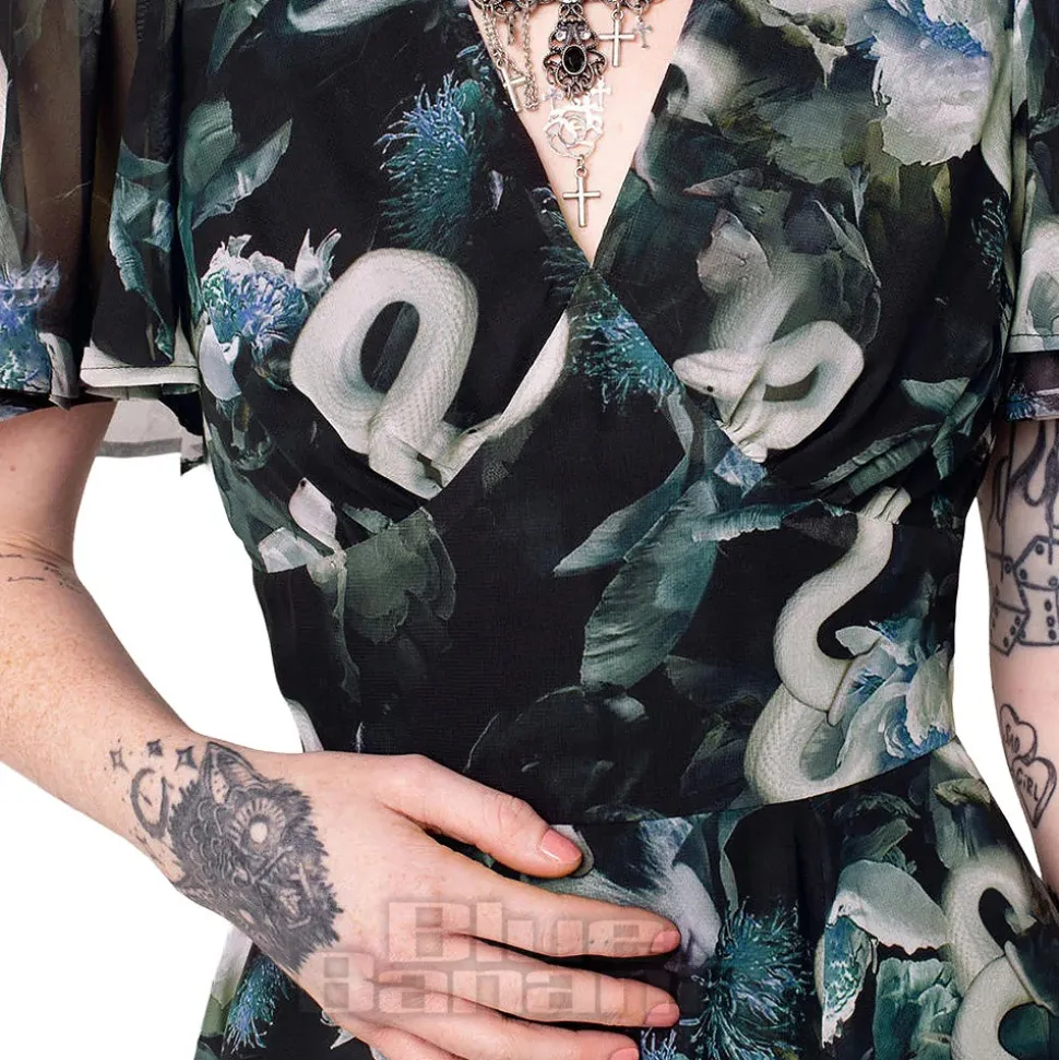 Hell Bunny Serpent Midi Dress (Multicolour)