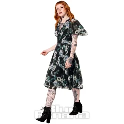 Hell Bunny Serpent Midi Dress (Multicolour)