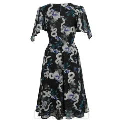 Hell Bunny Serpent Midi Dress (Multicolour)