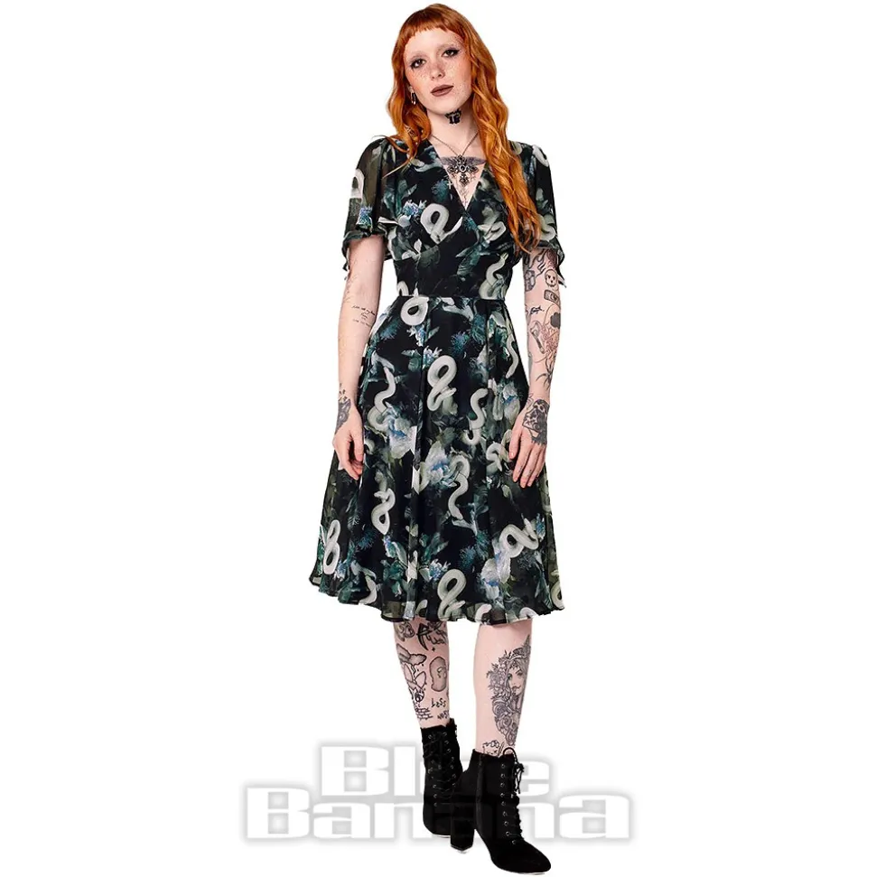 Hell Bunny Serpent Midi Dress (Multicolour)