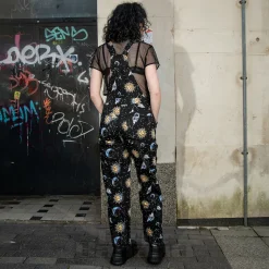 Hell Bunny Solaris Dungarees (Black)