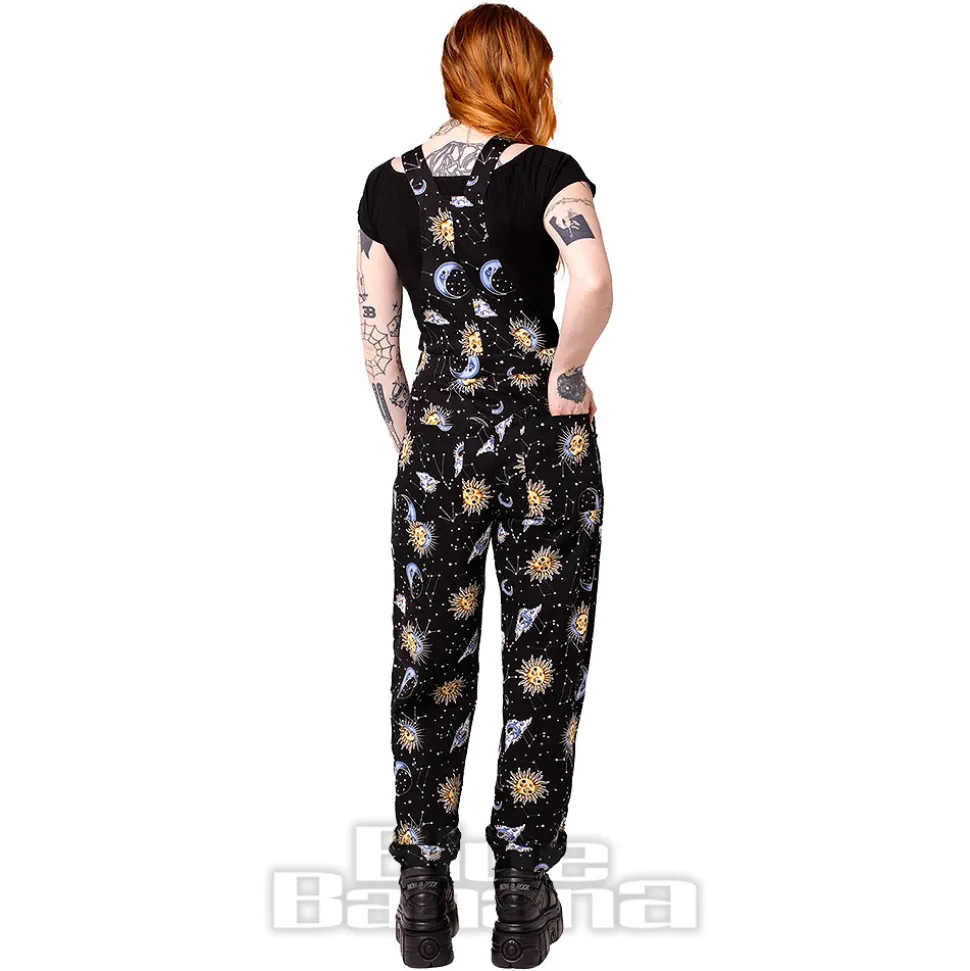 Hell Bunny Solaris Dungarees (Black)
