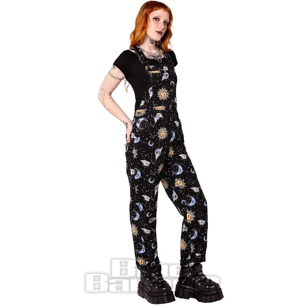 Hell Bunny Solaris Dungarees (Black)