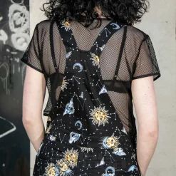 Hell Bunny Solaris Dungarees (Black)
