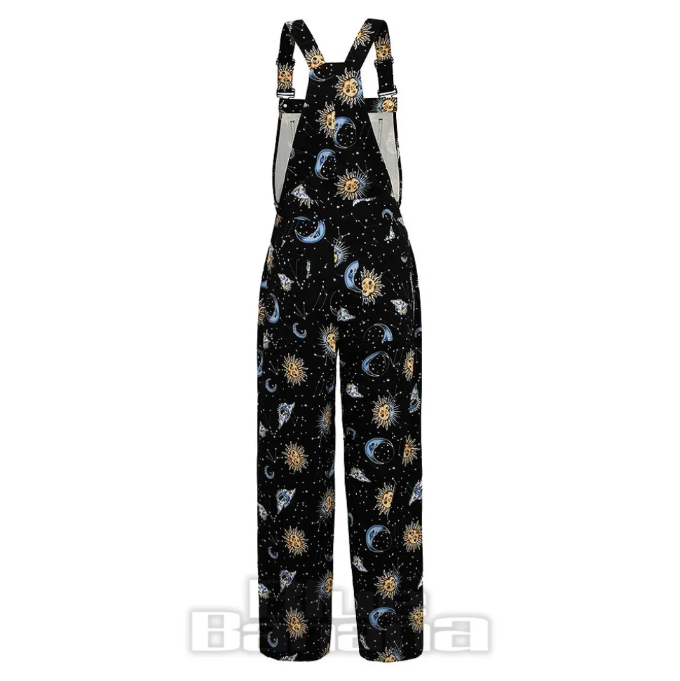 Hell Bunny Solaris Dungarees (Black)