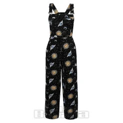 Hell Bunny Solaris Dungarees (Black)
