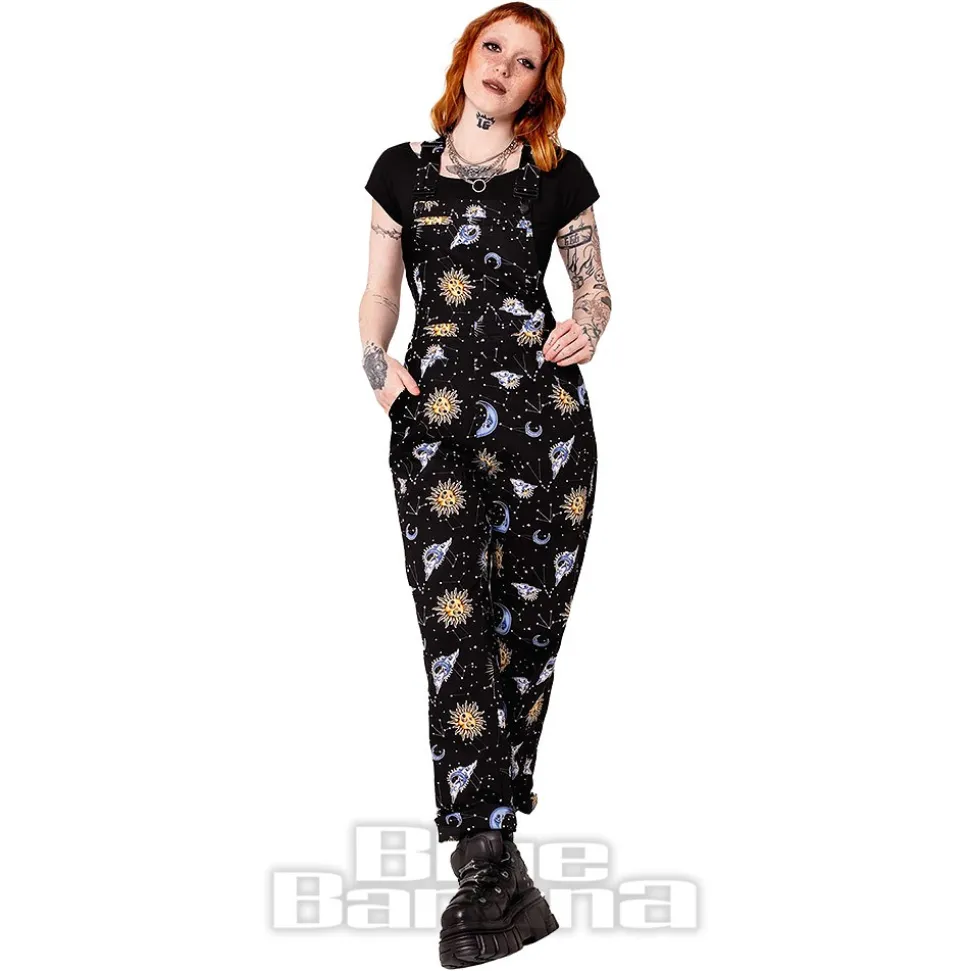 Hell Bunny Solaris Dungarees (Black)