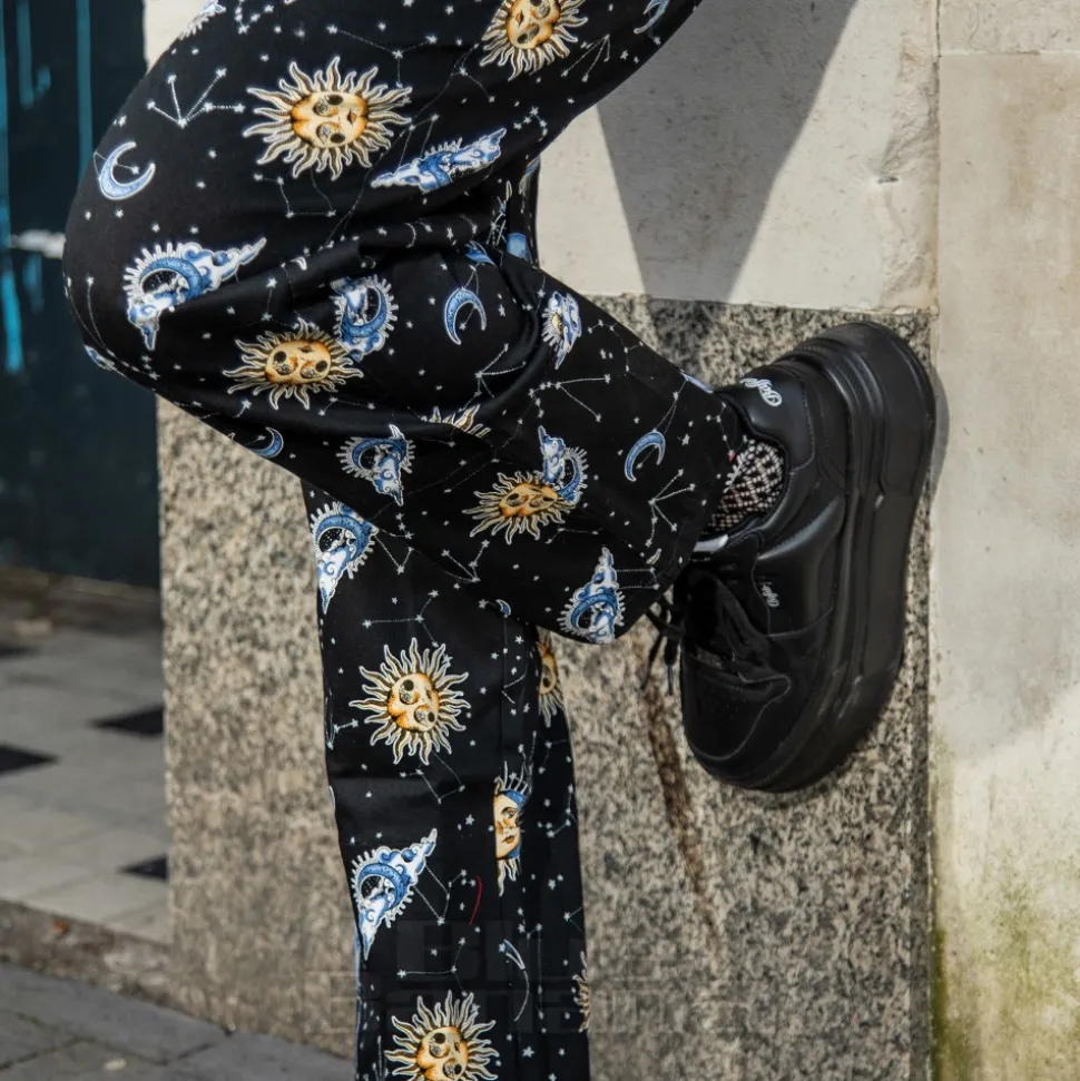 Hell Bunny Solaris Dungarees (Black)