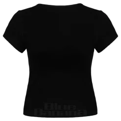 Hell Bunny X Care Bear Cheer Bear Top (Black)