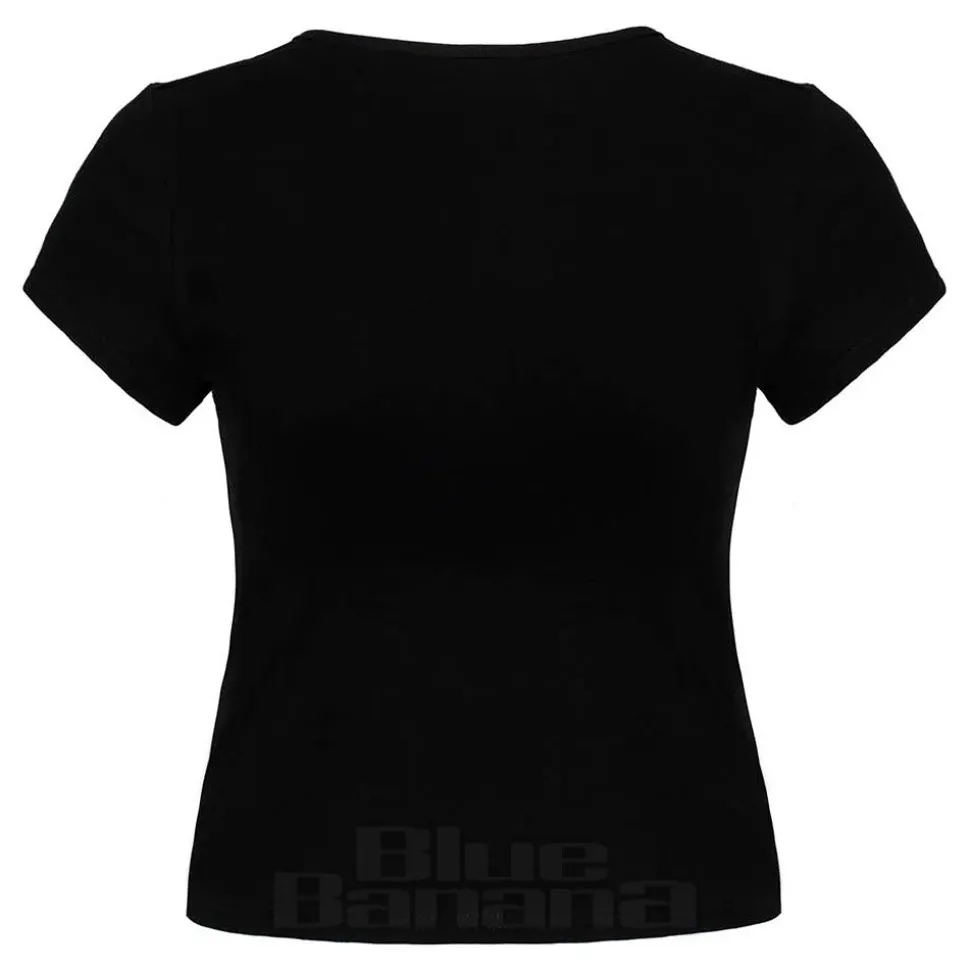 Hell Bunny X Care Bear Cheer Bear Top (Black)
