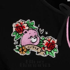 Hell Bunny X Care Bear Cheer Bear Top (Black)