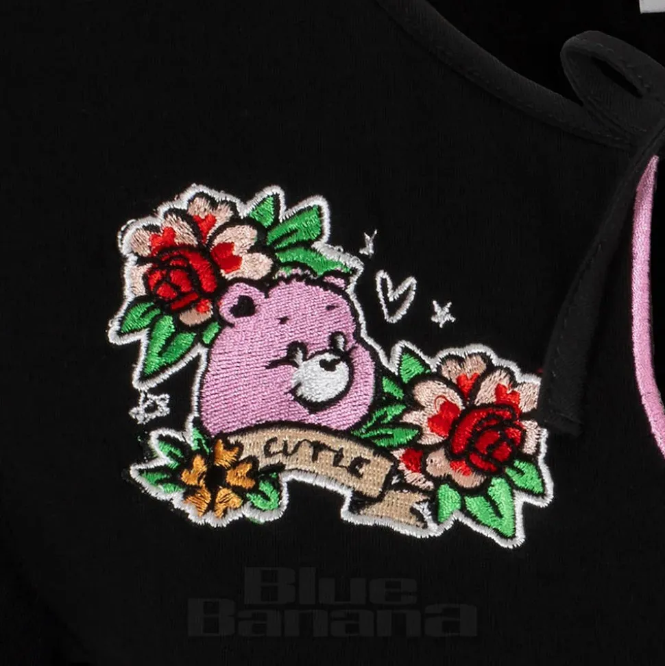 Hell Bunny X Care Bear Cheer Bear Top (Black)