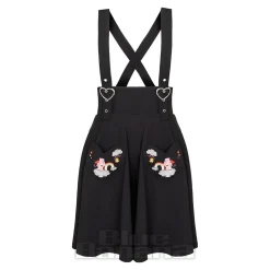 Hell Bunny X Care Bear Love-A-Lot Skirt (Black)