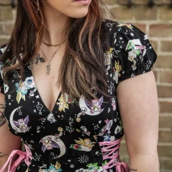 Hell Bunny X Care Bear Roxi Care Bears Dress (Black)