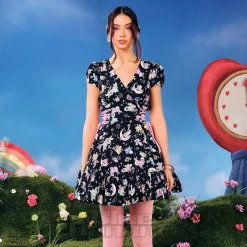 Hell Bunny X Care Bear Roxi Care Bears Dress (Black)