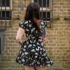 Hell Bunny X Care Bear Roxi Care Bears Dress (Black)