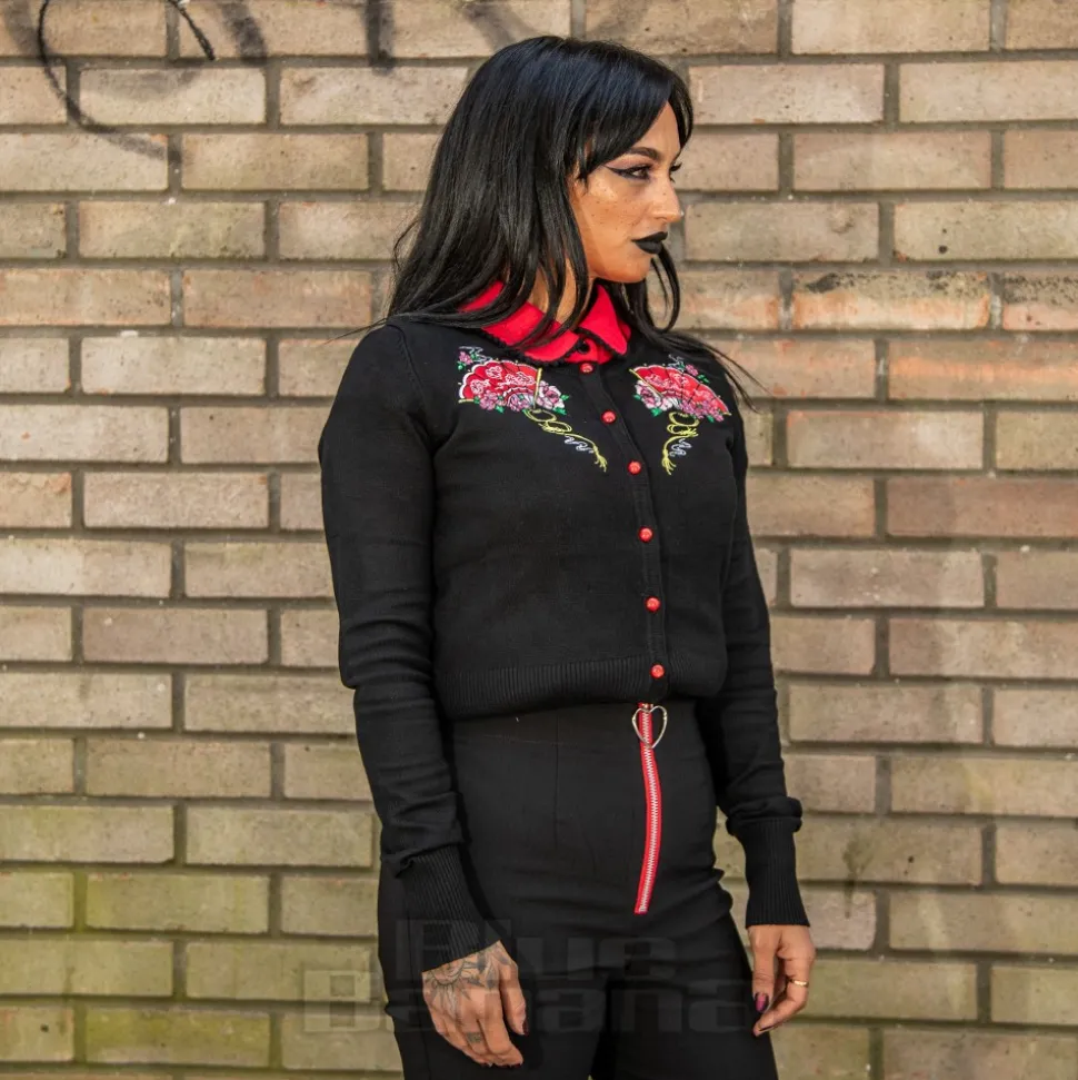 Hell Bunny Yuna Cardigan (Black)