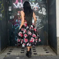 Hell Bunny Yuna Midi Dress (Black)