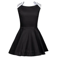 H&R London Empire Line Dress (Black/White)