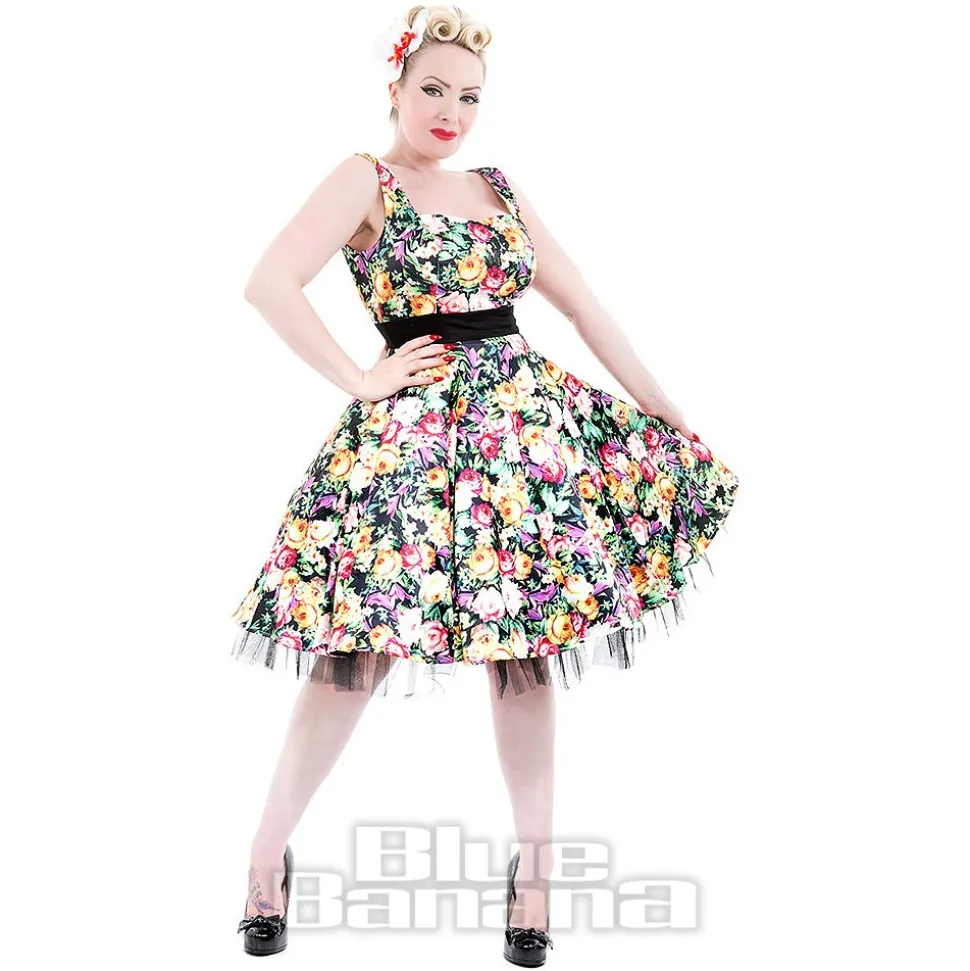 H&R London Night Bloom Dress (Multicolour)