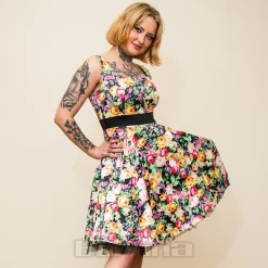 H&R London Night Bloom Dress (Multicolour)