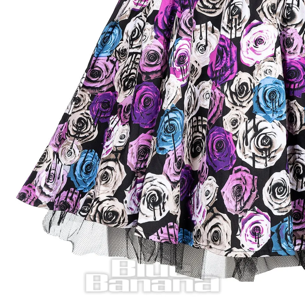 H&R London Pink Roses Dress (Multicolour)