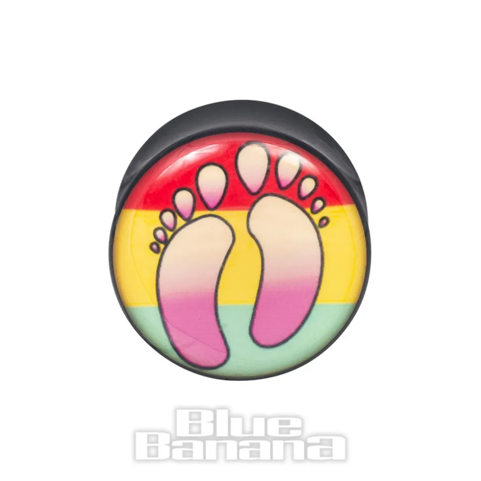 Ikon Acrylic Feet Plug 6-20mm (Multicoloured)