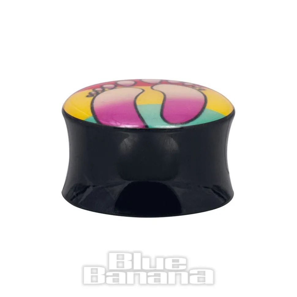 Ikon Acrylic Feet Plug 6-20mm (Multicoloured)