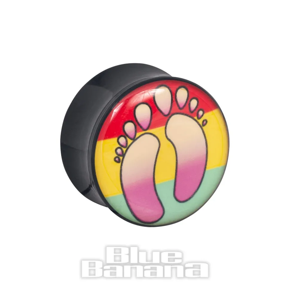 Ikon Acrylic Feet Plug 6-20mm (Multicoloured)