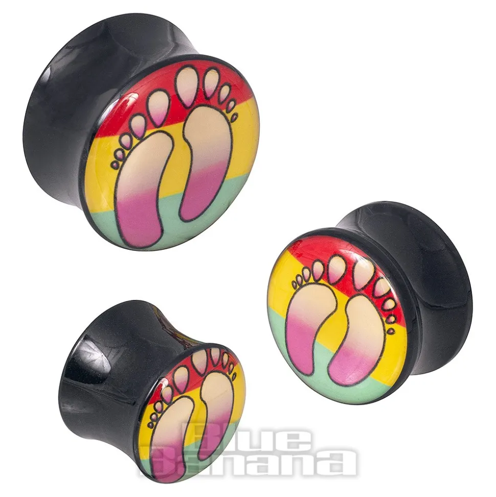 Ikon Acrylic Feet Plug 6-20mm (Multicoloured)