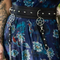 Jawbreaker Flower Koi Mesh Midi Dress (Navy)