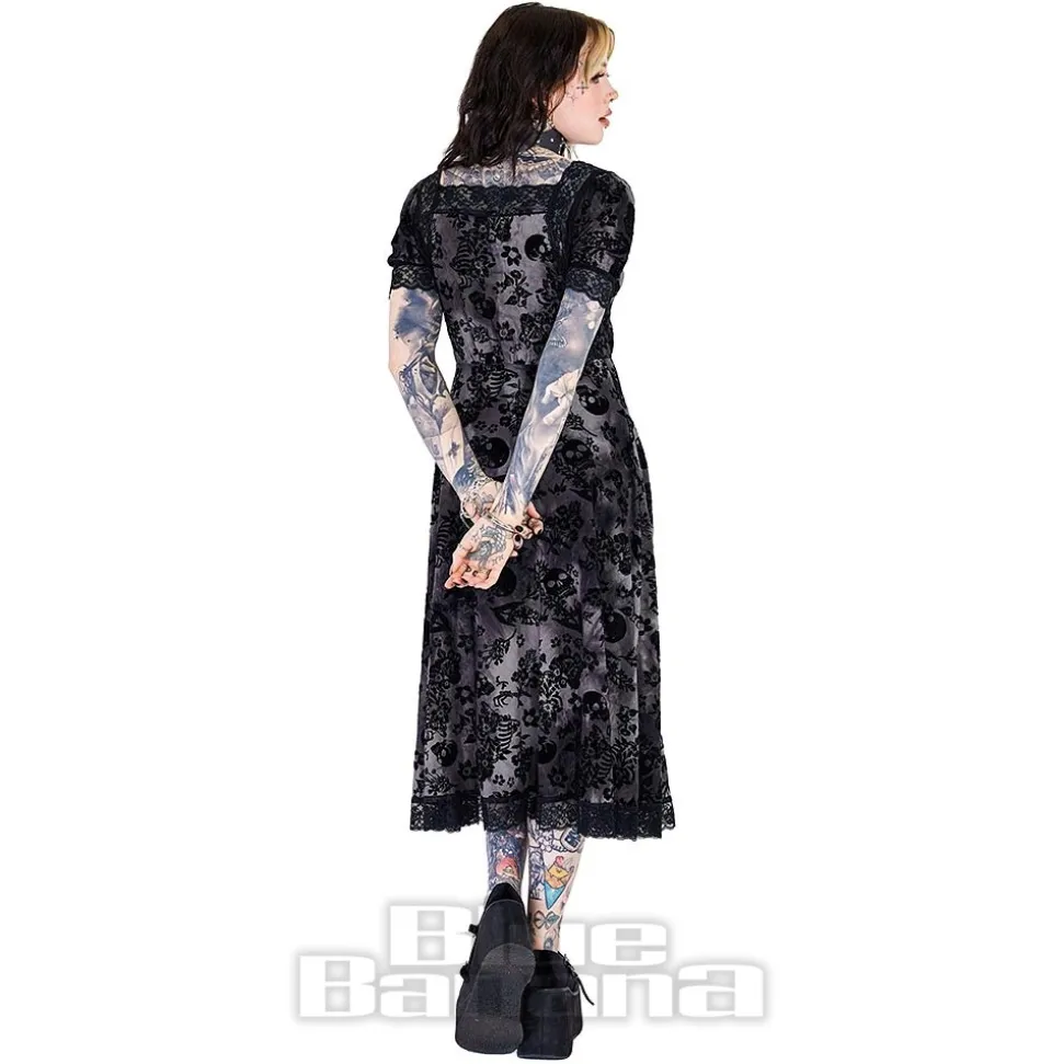 Jawbreaker Skull Knee Dress (Black)