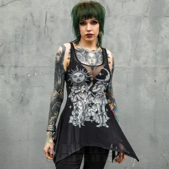 Jawbreaker Sun & Moon Gods Mesh Vest (Black)