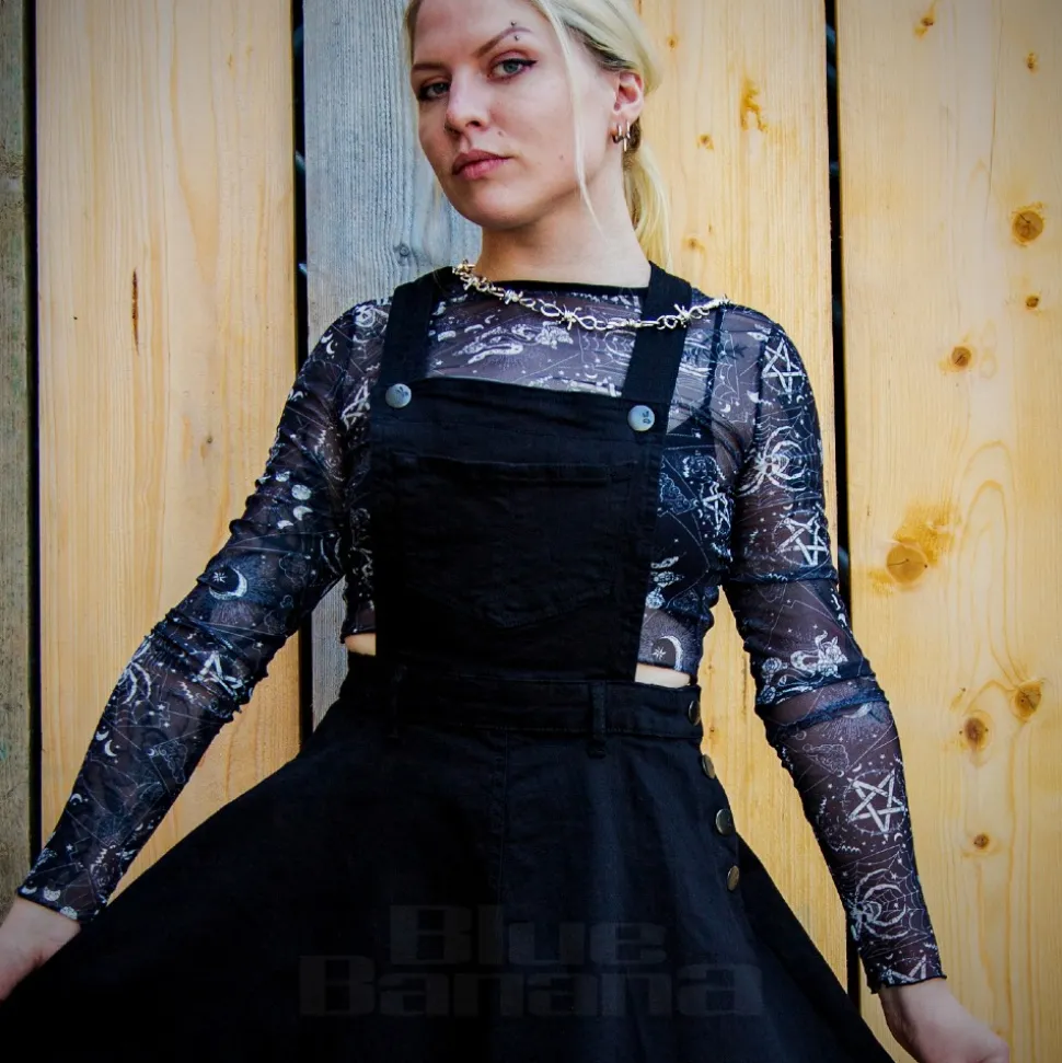 Jawbreaker Tarot Mesh Top (Black)