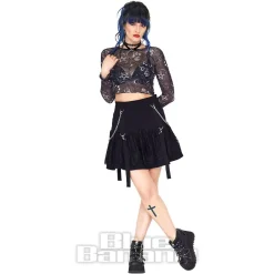 Jawbreaker Tarot Mesh Top (Black)